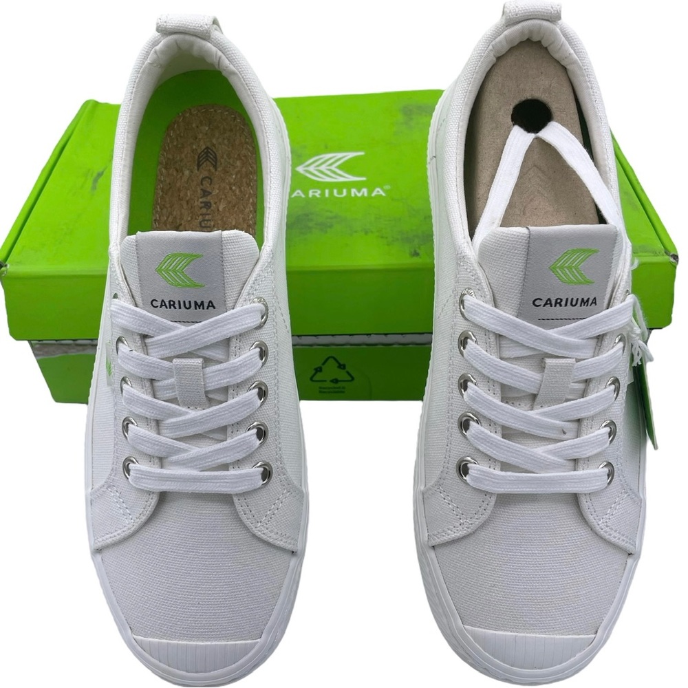 Cariuma unisex oca low off white canvas sneakers Size 6.5Women 5Mens - Picture 12 of 13